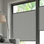 Wabenplissee DUETTE® EOS® FIXÉ ELAN PEARL TOPAR in Grau [0823]