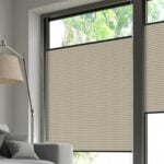 Wabenplissee DUETTE® EOS® FIXÉ ELAN PEARL TOPAR in Perlgrau [0820]