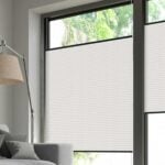 Wabenplissee DUETTE® EOS® FIXÉ ELAN PEARL TOPAR in Weiss [0835]