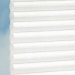 Stoff vom Wabenplissee DUETTE® EOS® FIXÉ ELAN PEARL TOPAR in Weiss [0835]