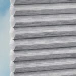 Stoff vom Wabenplissee DUETTE® EOS® FIXÉ ELAN in Grau [5152]