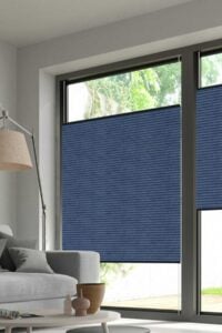 Wabenplissee DUETTE® EOS® FIXÉ UNIX DARK in Blau [7442]