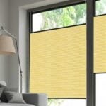 Wabenplissee DUETTE® EOS® FIXÉ UNIX DARK in Gelb [7484]