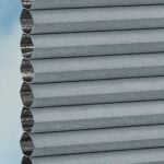 Stoff vom Wabenplissee DUETTE® EOS® FIXÉ UNIX DARK in Grau [7459]