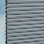 Stoffmuster vom Wabenplissee DUETTE® EOS® FIXÉ UNIX DARK in Grau [7459]