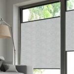 Wabenplissee DUETTE® EOS® FIXÉ UNIX DARK in Hellgrau [7450]