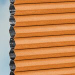 Stoff vom Wabenplissee DUETTE® EOS® FIXÉ UNIX DARK in Orange [7465]