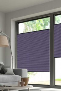 Wabenplissee DUETTE® EOS® FIXÉ UNIX DARK in Violett [7495]