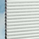 Stoffmuster vom Wabenplissee DUETTE® EOS® FIXÉ UNIX DARK in Weiss [7401]