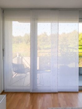 Flächenvorhang BOSCO in Weiss [0001] - Raumansicht