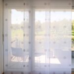 Flächenvorhang TEANO Weiss-Braun [0810] Raumansicht