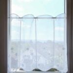 Bistrovorhang VIANO Weiss [1] - Ansicht am Fenster