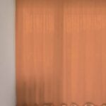 Nachtvorhang BRIENZ in Blassorange [311] - Raumansicht
