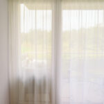 Tagesvorhang NYON in Beige [072] - Raumansicht
