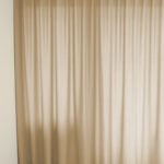 Nachtvorhang BONN in Beigebraun [022] - Raumansicht