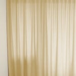 Nachtvorhang BONN in Beigegelb [074] - Raumansicht