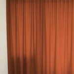Nachtvorhang BONN in Dunkelorange [066] - Raumansicht