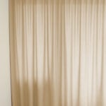 Nachtvorhang BONN in Sandbraun [021] - Raumansicht