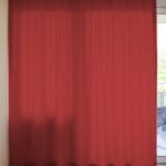 Nachtvorhang GRAZ in Rot [010] - Raumansicht