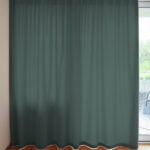 Nachtvorhang MANTUA in Petrol [052] - Raumansicht