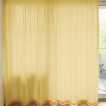 Tag-/Nachtvorhang BREMEN in Pastellgelb [042] - Raumansicht