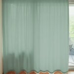 Tag-/Nachtvorhang BREMEN in Pastelltürkis [083] - Raumansicht