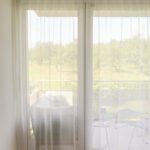 Tagesvorhang FREIBURG in Beigegrau [073] - Raumansicht