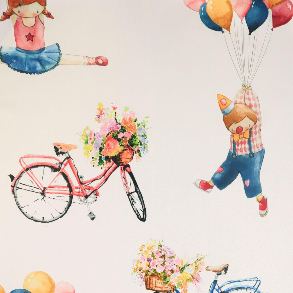 Kindervorhang HAPPY CLOWN DIMOUT
