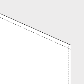 Flächenvorhang ohne Panelsystem
